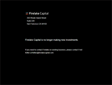 Tablet Screenshot of firelakecapital.com